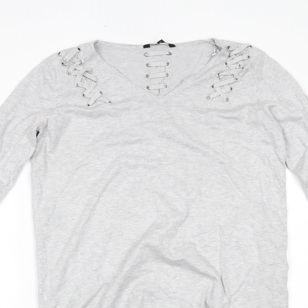 Julian MacDonald Womens Grey   Basic Blouse Size 14