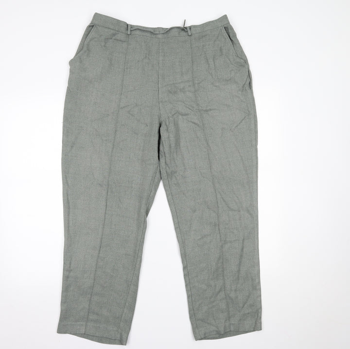 BM Womens Green Trousers Size 18 L24 in