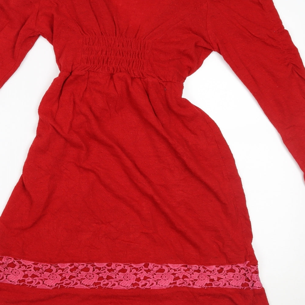 Uttam London Womens Red   Fit & Flare  Size L