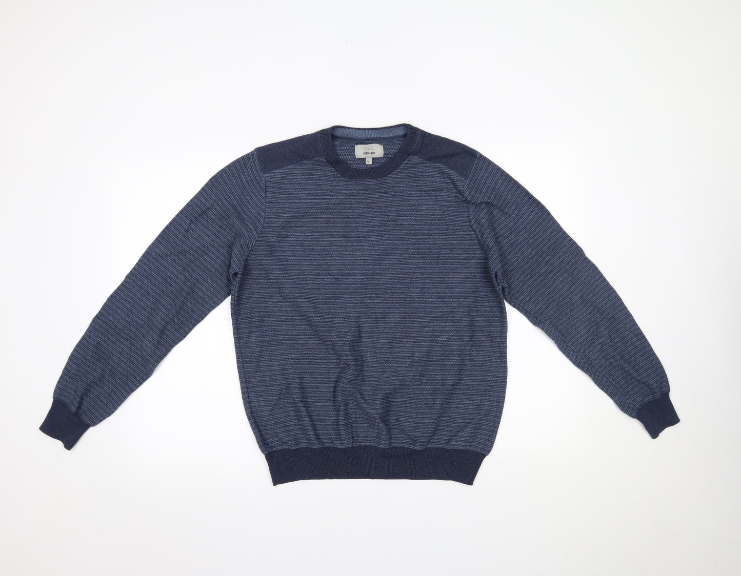 Marks and Spencer Mens Blue   Pullover Jumper Size M