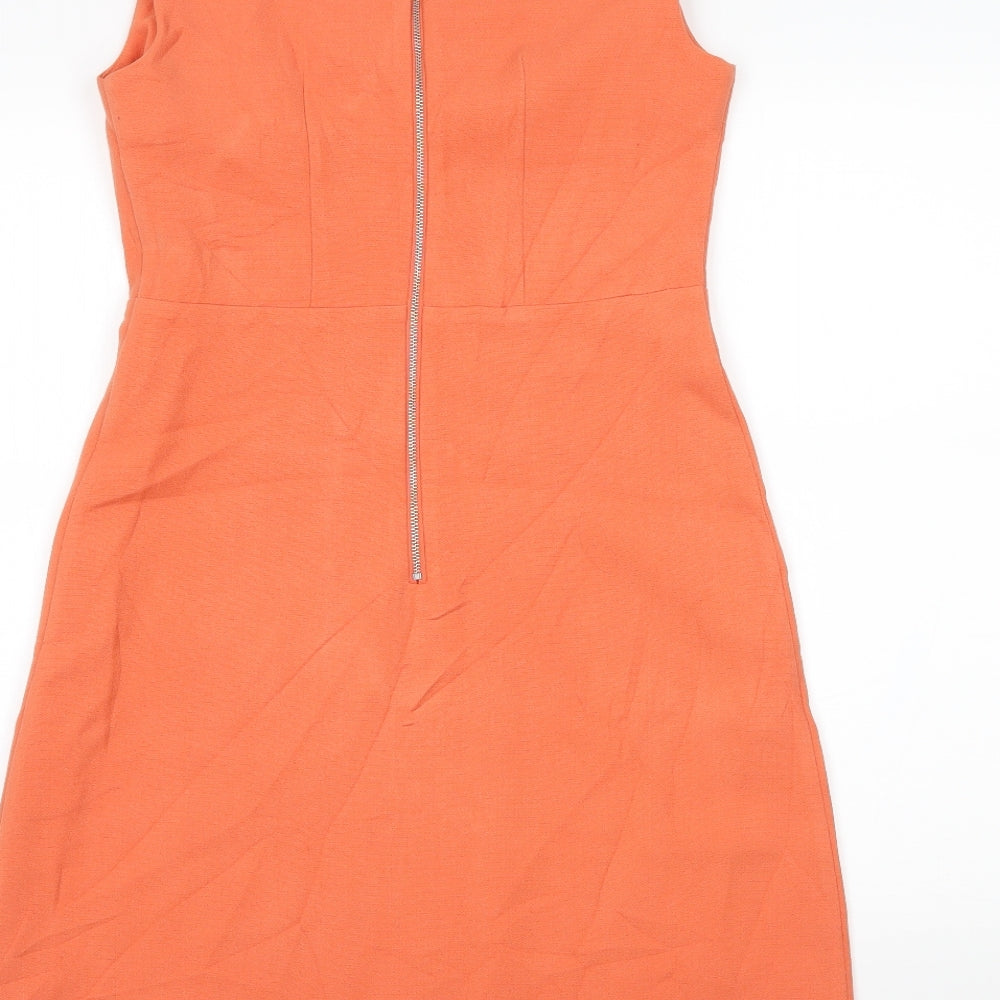 TU Womens Orange   Fit & Flare  Size 8