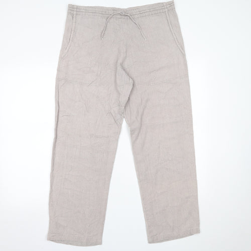 Bishopston Trading Company Womens Beige   Trousers  Size M L26 in