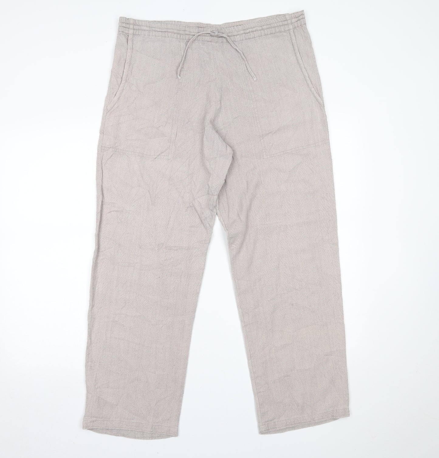 Bishopston Trading Company Womens Beige   Trousers  Size M L26 in