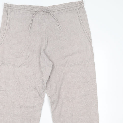 Bishopston Trading Company Womens Beige   Trousers  Size M L26 in