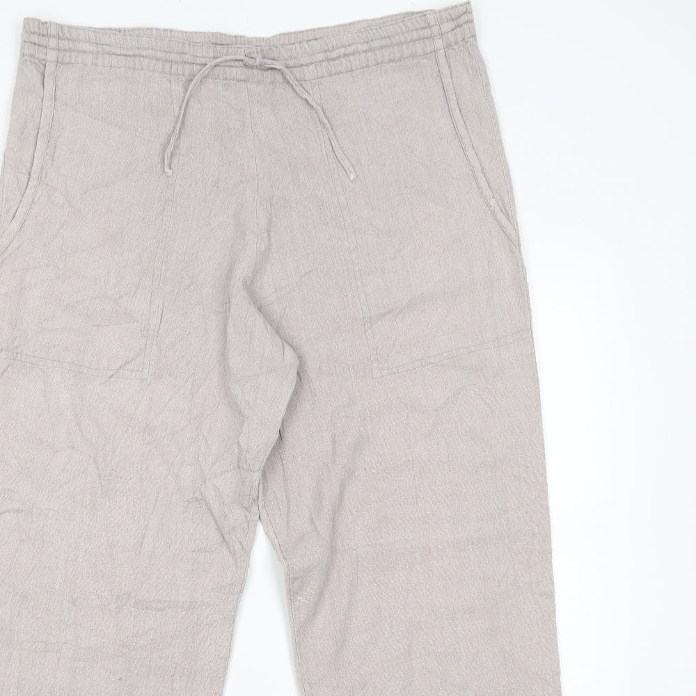 Bishopston Trading Company Womens Beige   Trousers  Size M L26 in