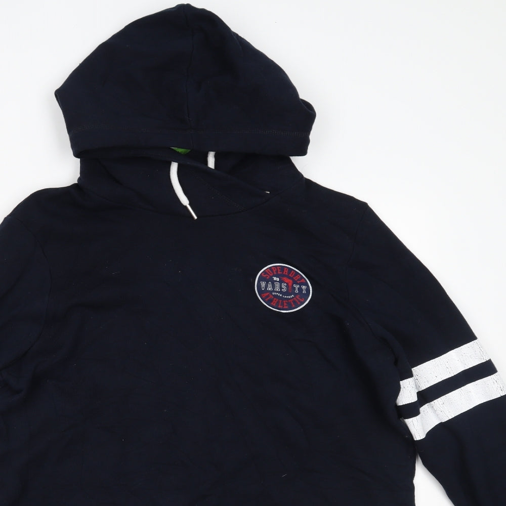 Superdry Mens Black   Pullover Hoodie Size L