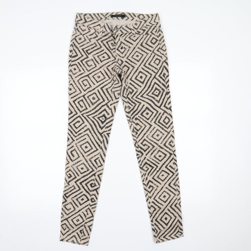 kancan jeans Womens Beige Geometric  Skinny Jeans Size M L27 in