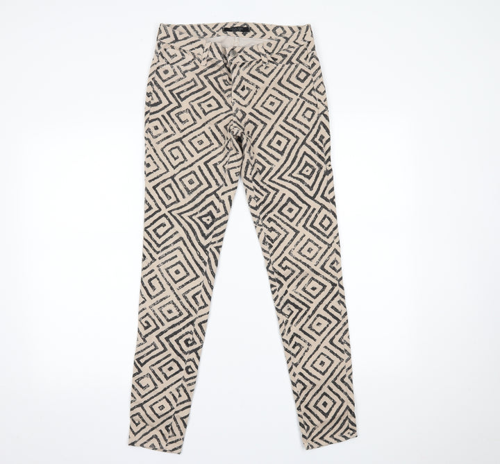 kancan jeans Womens Beige Geometric  Skinny Jeans Size M L27 in