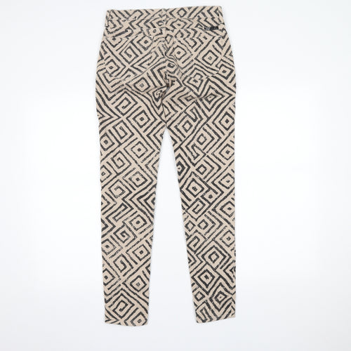 kancan jeans Womens Beige Geometric  Skinny Jeans Size M L27 in