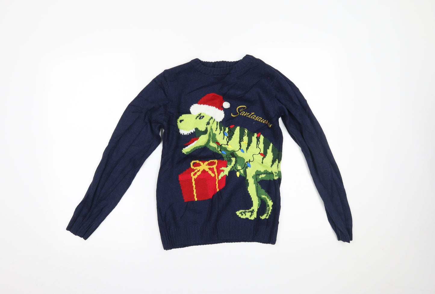 NEXT Boys Blue   Pullover Jumper Size 9 Years  - christmas