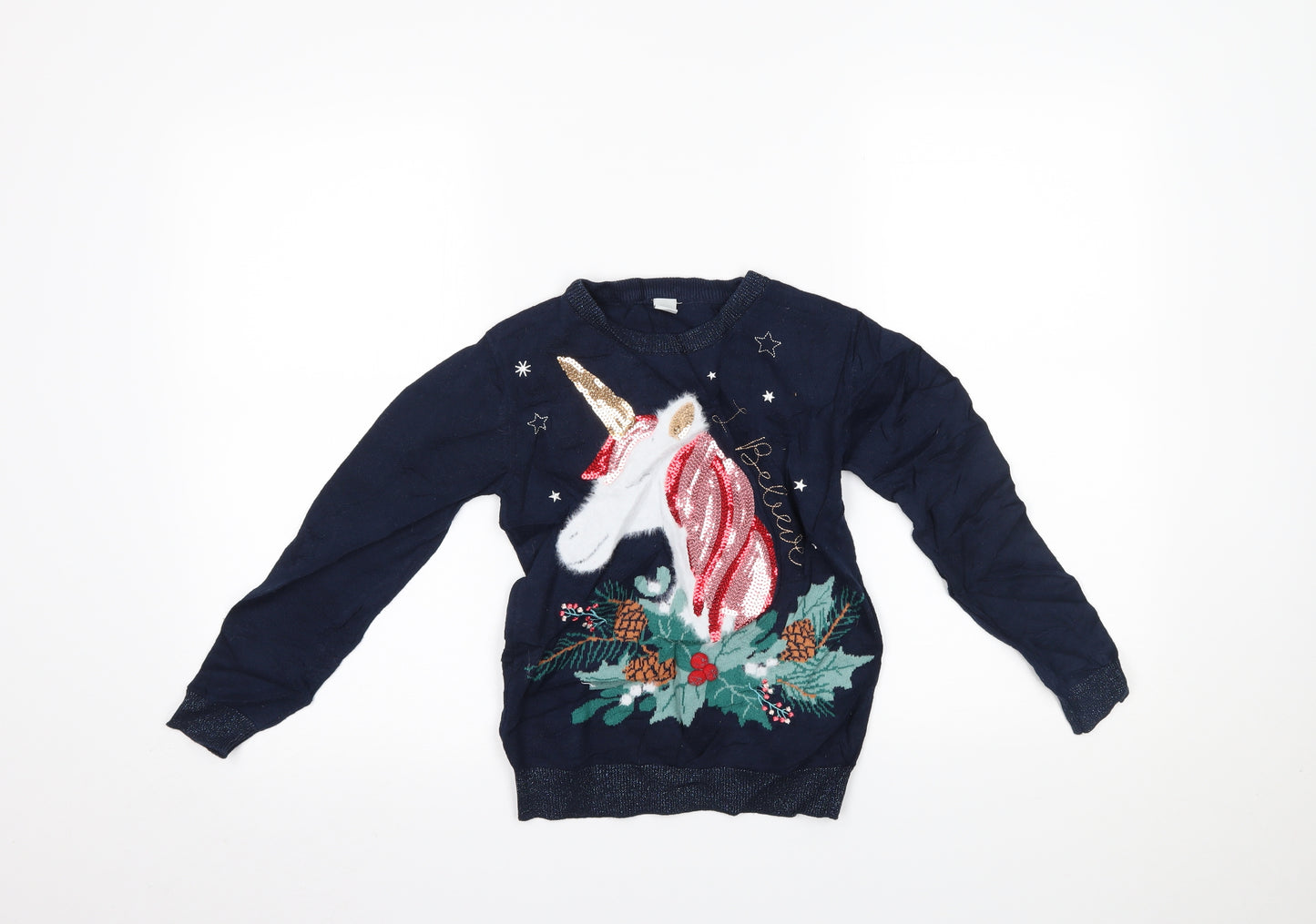 TU Girls Blue   Basic T-Shirt Size 9 Years