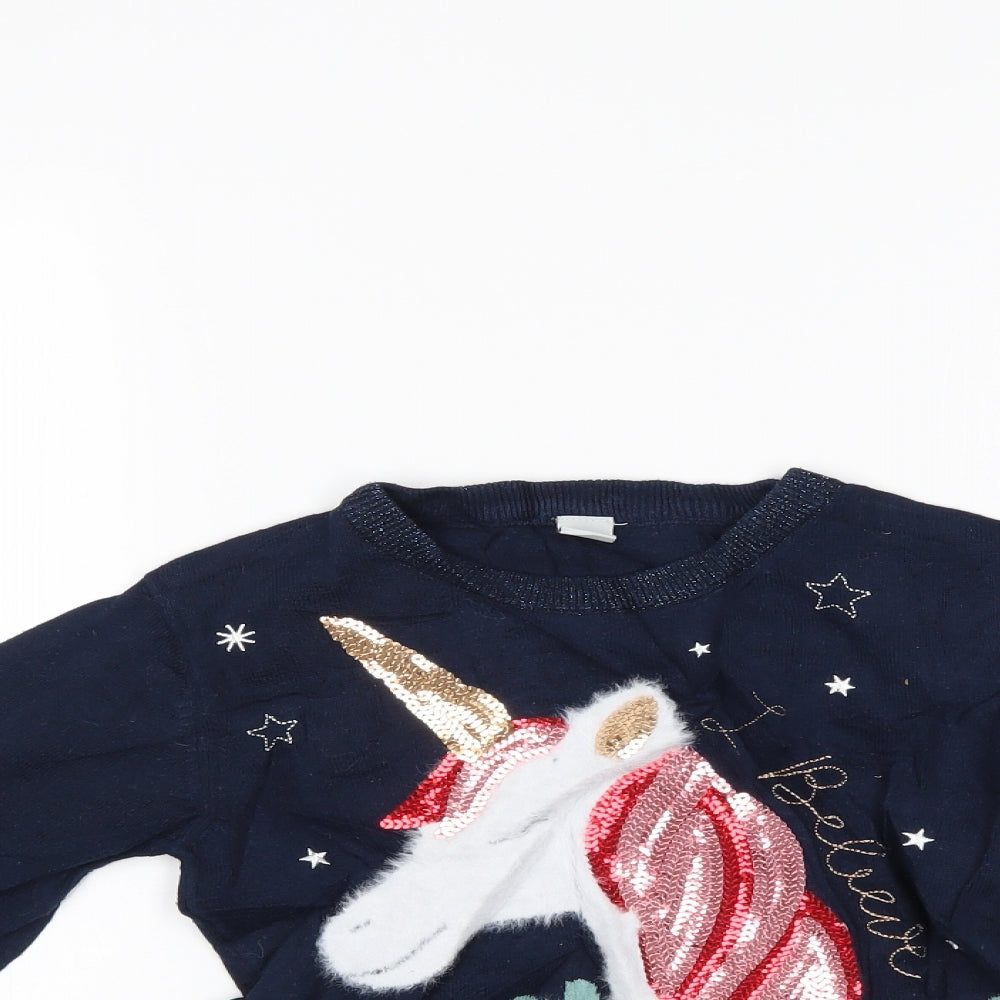 TU Girls Blue   Basic T-Shirt Size 9 Years