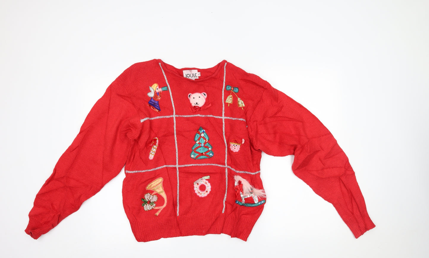 Joule Womens Red   Pullover Jumper Size L  - christmas