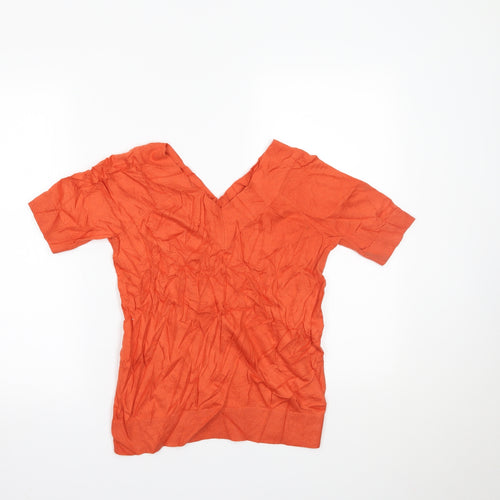 TU Womens Orange   Basic Blouse Size 12