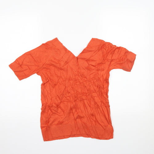 TU Womens Orange   Basic Blouse Size 12