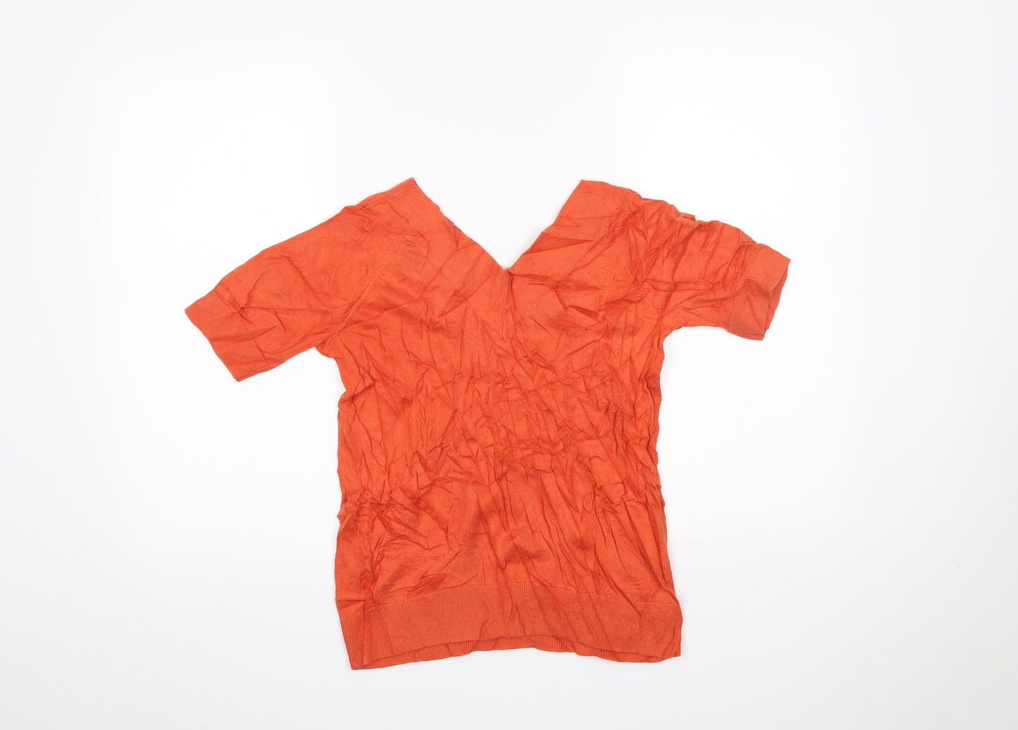 TU Womens Orange   Basic Blouse Size 12