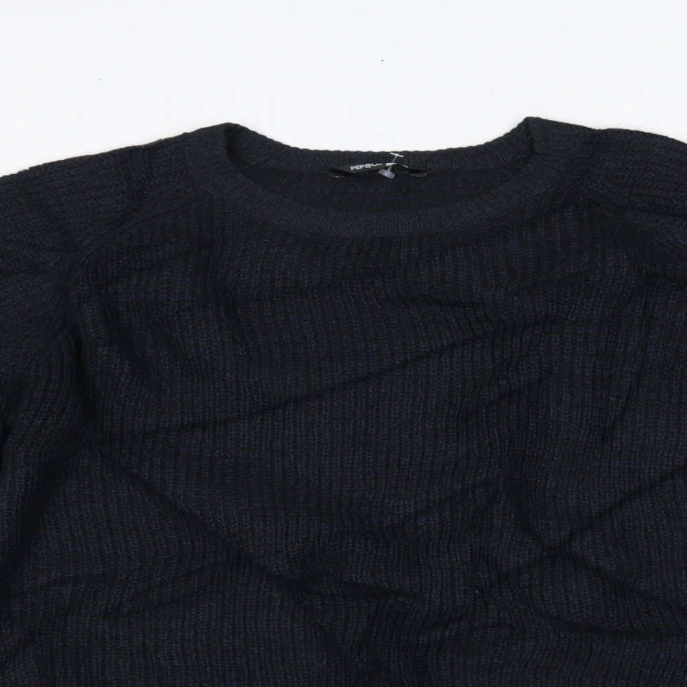 Pep&CO Mens Blue   Pullover Jumper Size M