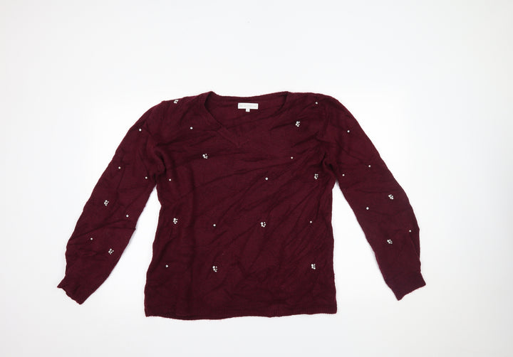 RJR.John Rocha Womens Purple Pullover Jumper Size 12