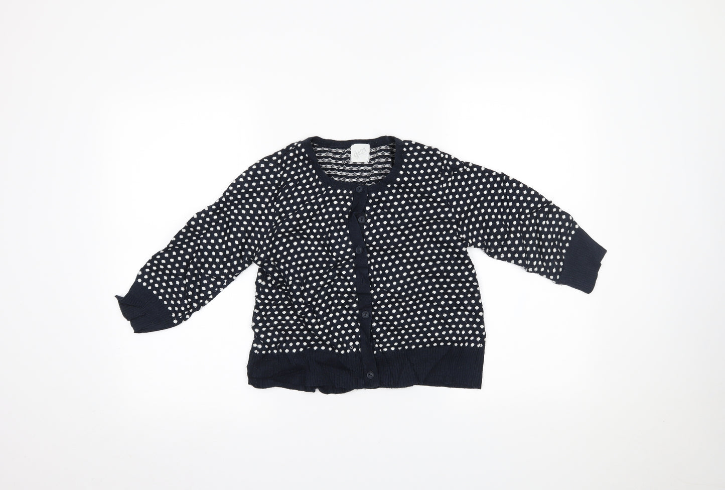 g:21 Womens Blue Polka Dot  Cardigan Jumper Size 8