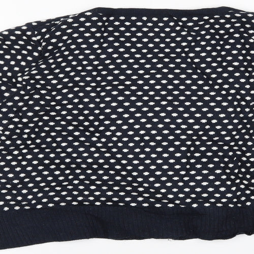 g:21 Womens Blue Polka Dot  Cardigan Jumper Size 8