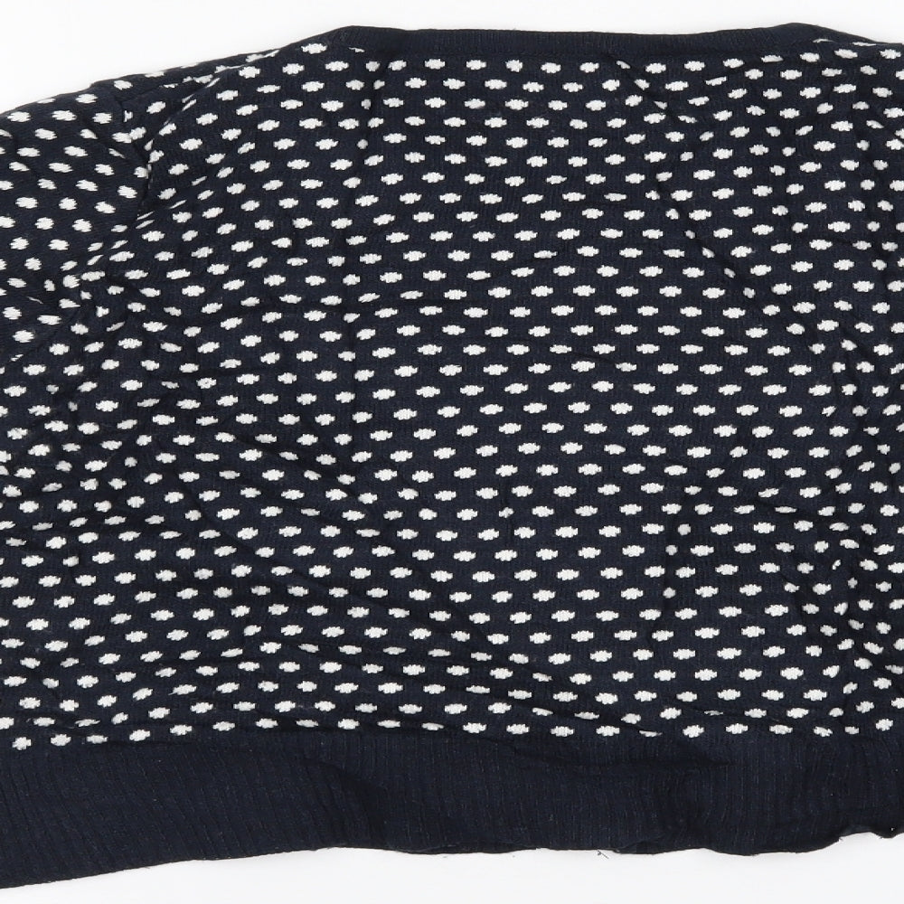 g:21 Womens Blue Polka Dot  Cardigan Jumper Size 8