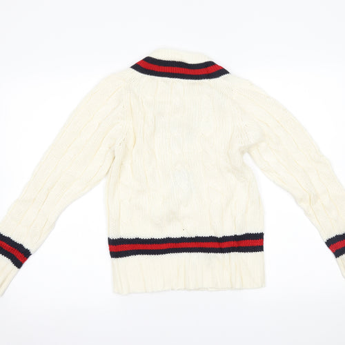Falcon Mens Ivory   Pullover Jumper Size S