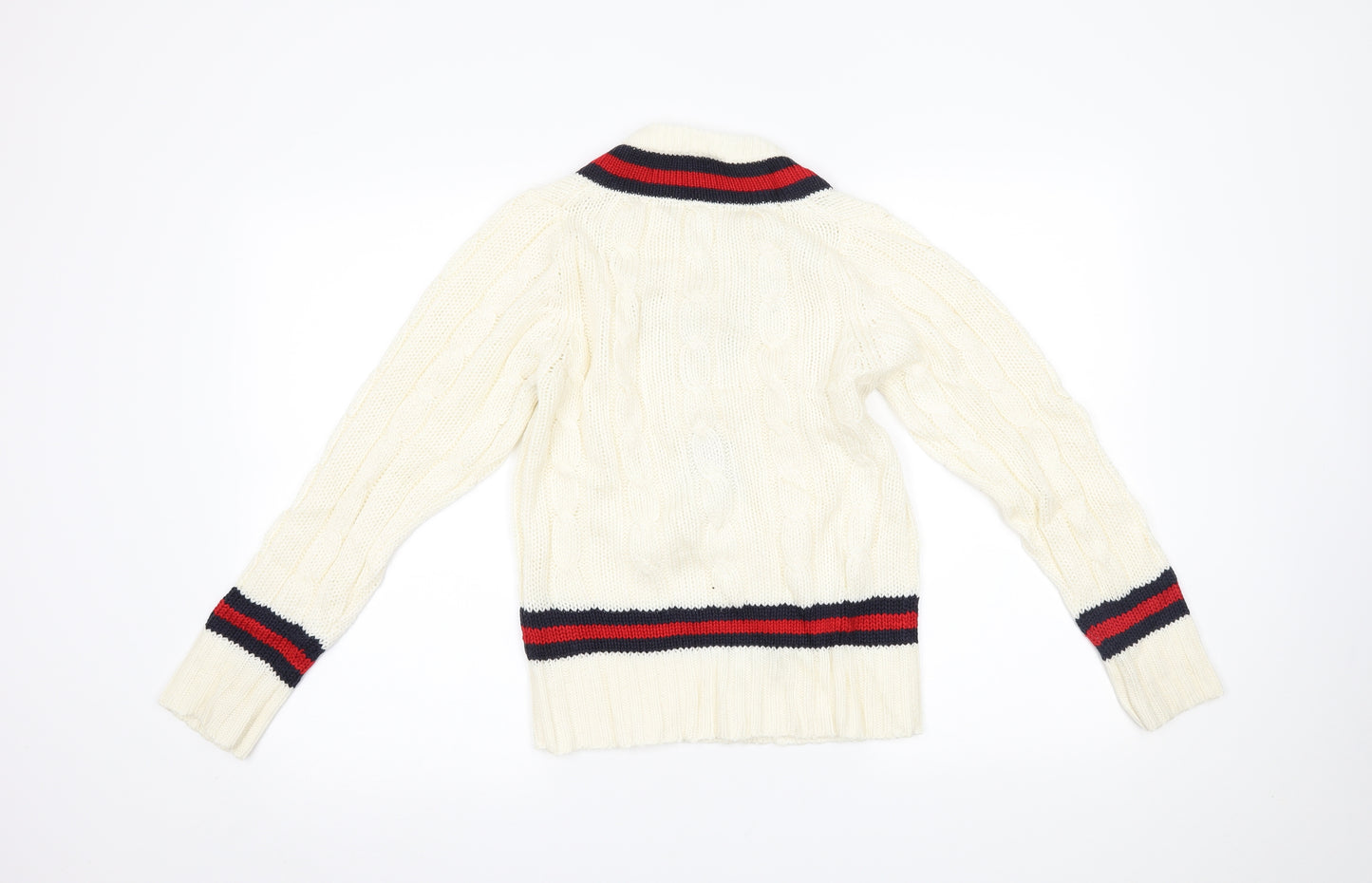Falcon Mens Ivory   Pullover Jumper Size S