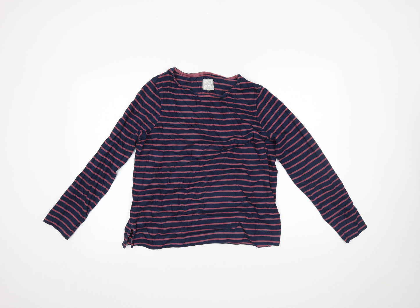 Fat Face Womens Blue Striped  Basic Blouse Size 12