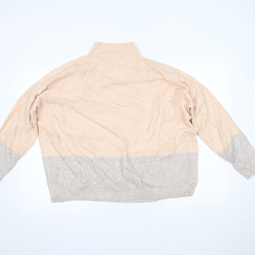 Marks and Spencer Womens Multicoloured   Henley Jumper Size M