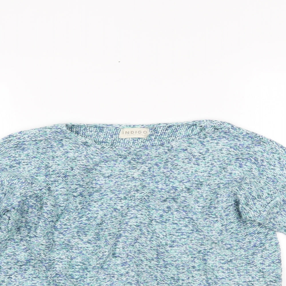 Marks and Spencer Womens Blue   Henley Jumper Size 12