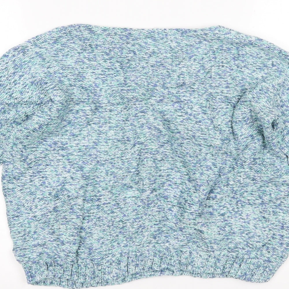 Marks and Spencer Womens Blue   Henley Jumper Size 12