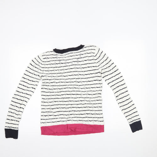 Marks and Spencer Womens Multicoloured Striped  Pullover Jumper Size 8