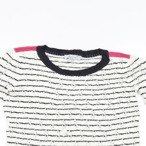 Marks and Spencer Womens Multicoloured Striped  Pullover Jumper Size 8