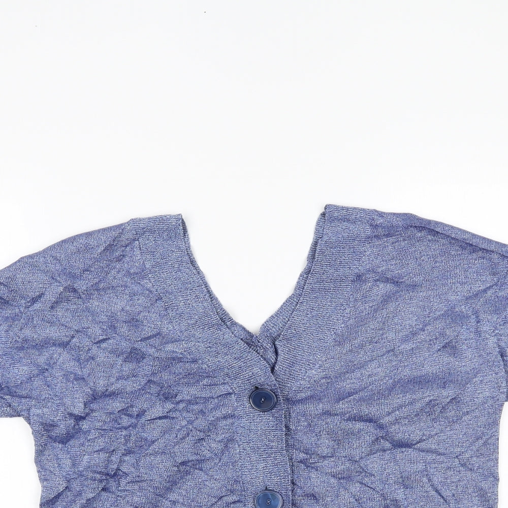 Massimo Dutti Womens Blue   Cardigan Jumper Size S