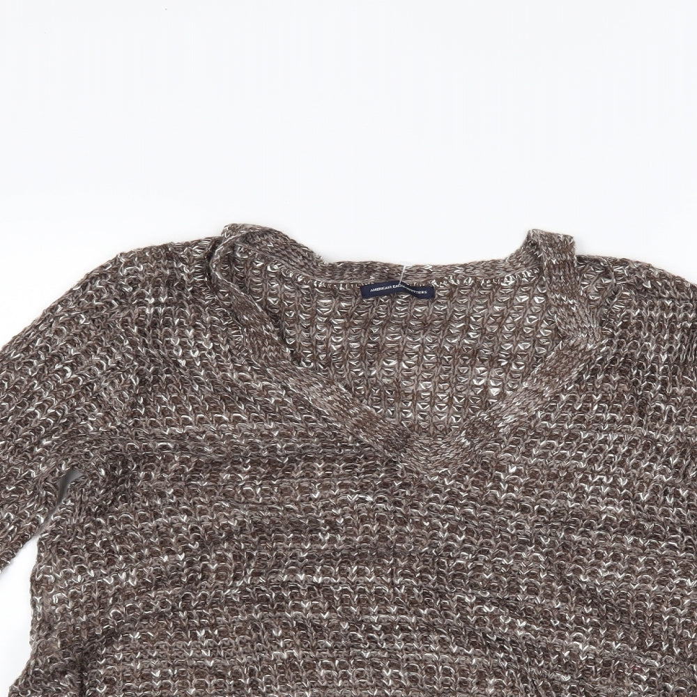American Eagle Outfitters Womens Brown   Basic Blouse Size M