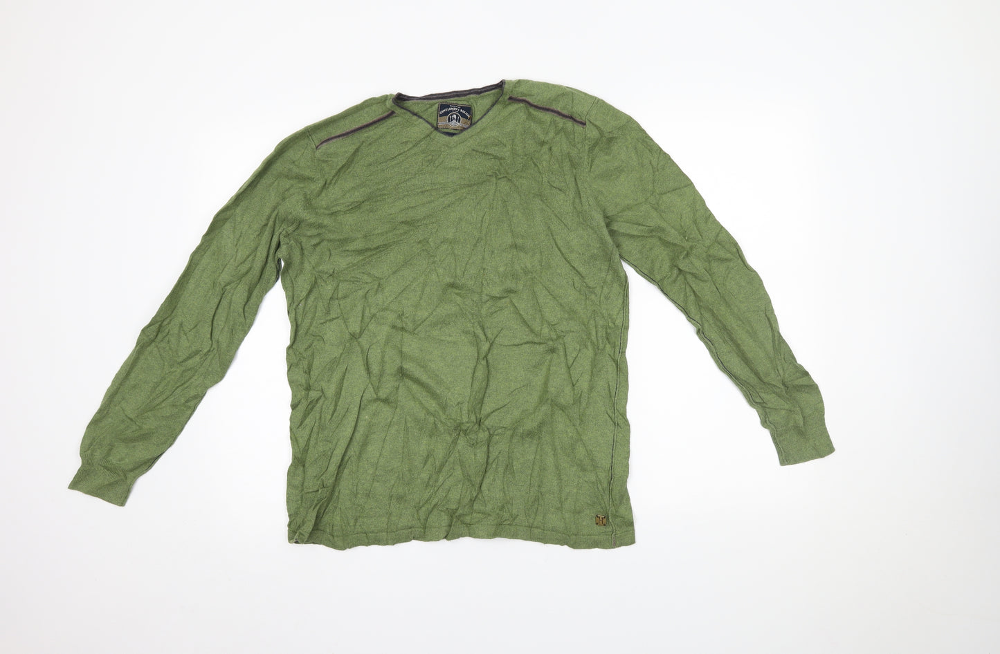 Gentlemen's Relish Mens Green   Pullover Jumper Size M