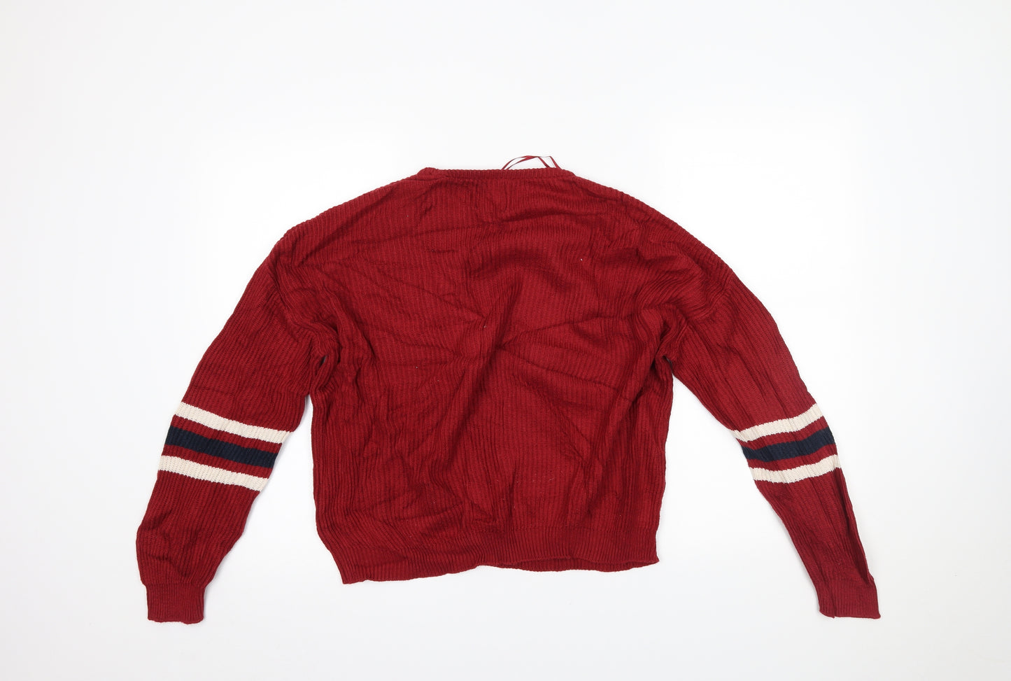 Pull&Bear Womens Red   Pullover Jumper Size S