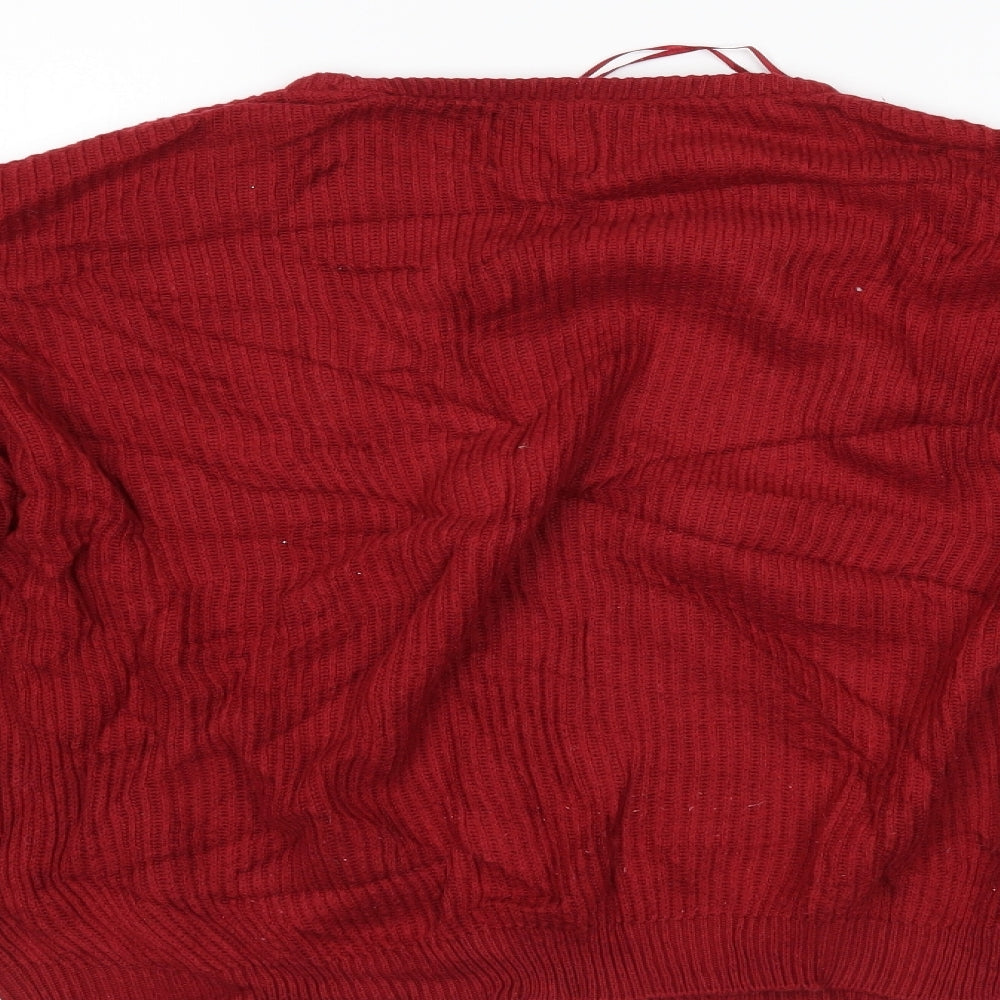 Pull&Bear Womens Red   Pullover Jumper Size S
