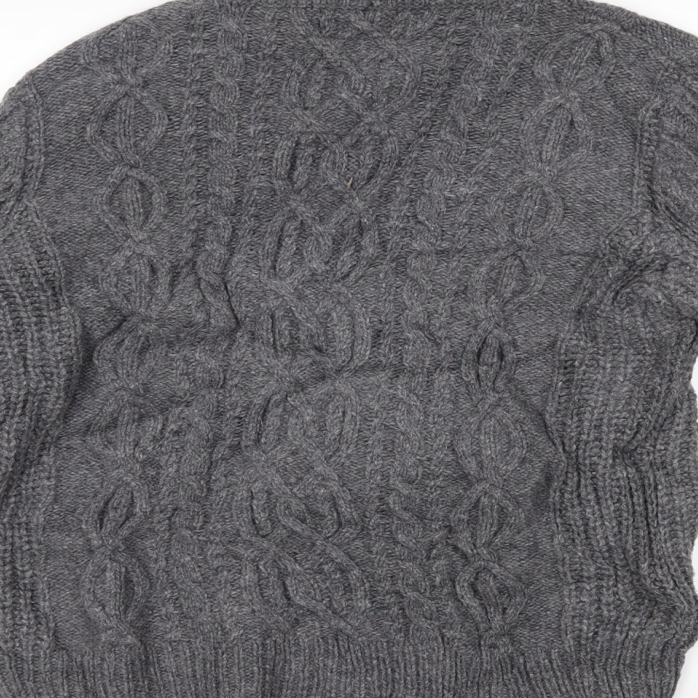 Quba & Co Mens Grey   Pullover Jumper Size S