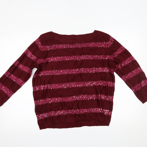 Matalan Womens Multicoloured Striped  Basic Blouse Size 14
