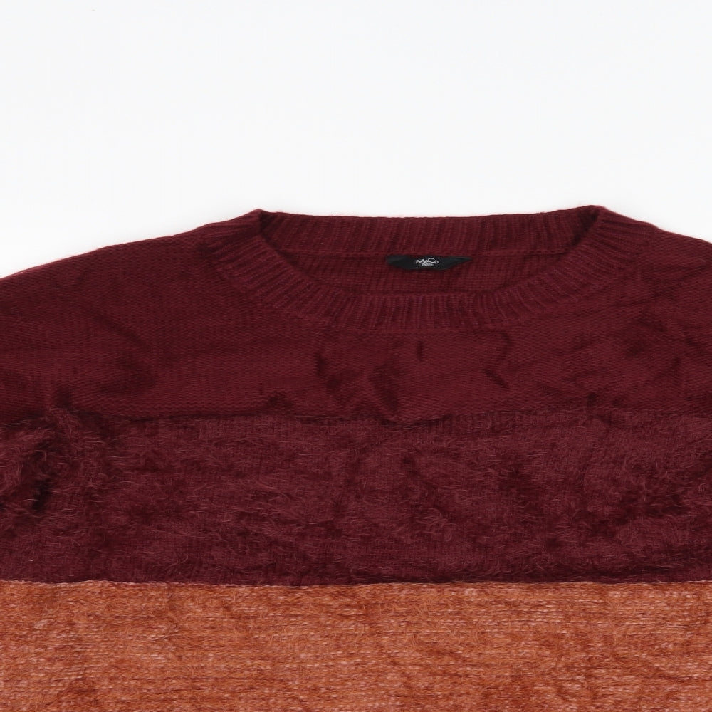 M&Co Womens Multicoloured Striped  Pullover Jumper Size 14