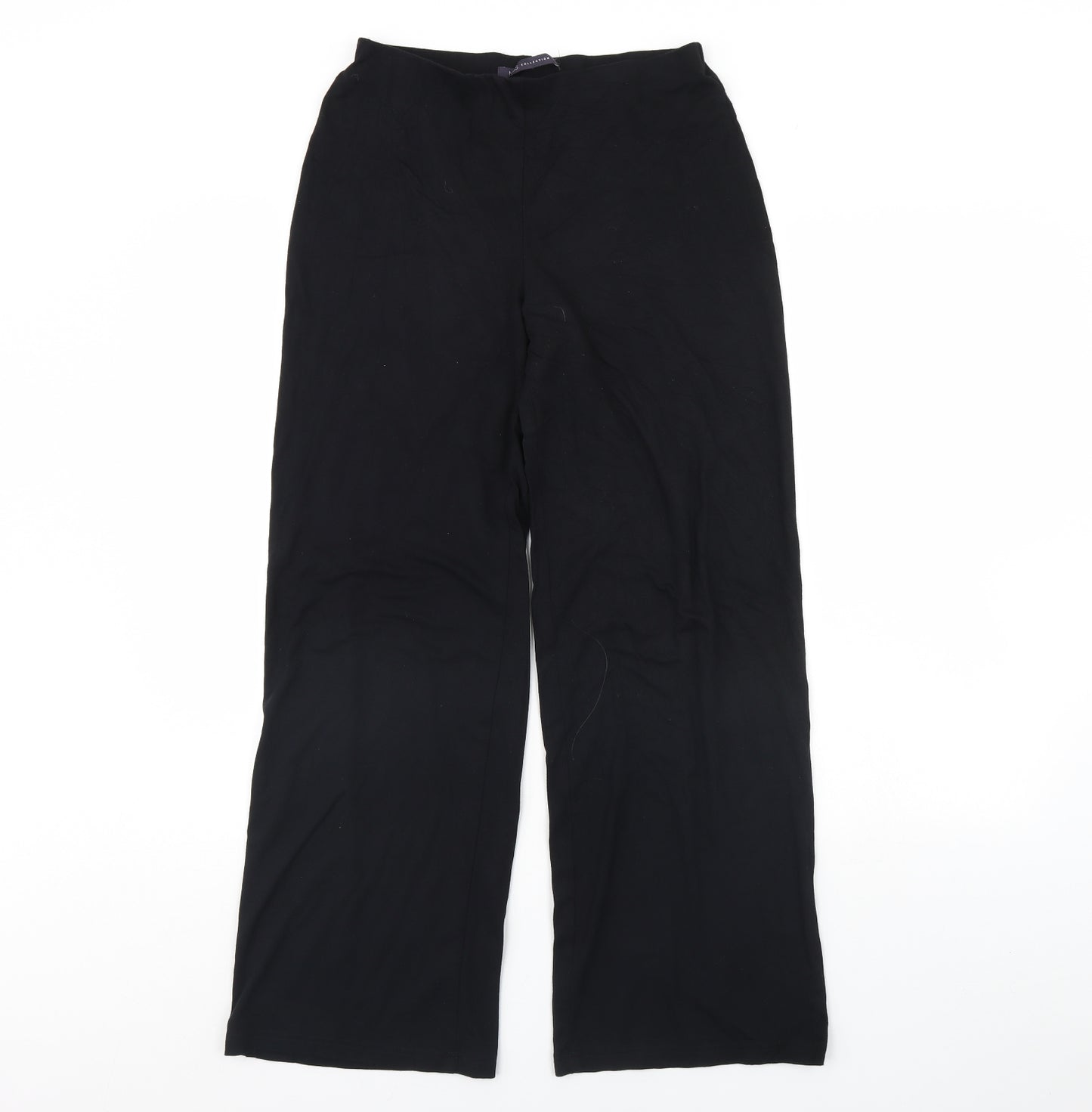 m&s Womens Black   Trousers  Size 10 L30 in