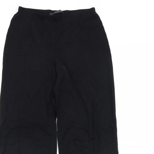 m&s Womens Black   Trousers  Size 10 L30 in