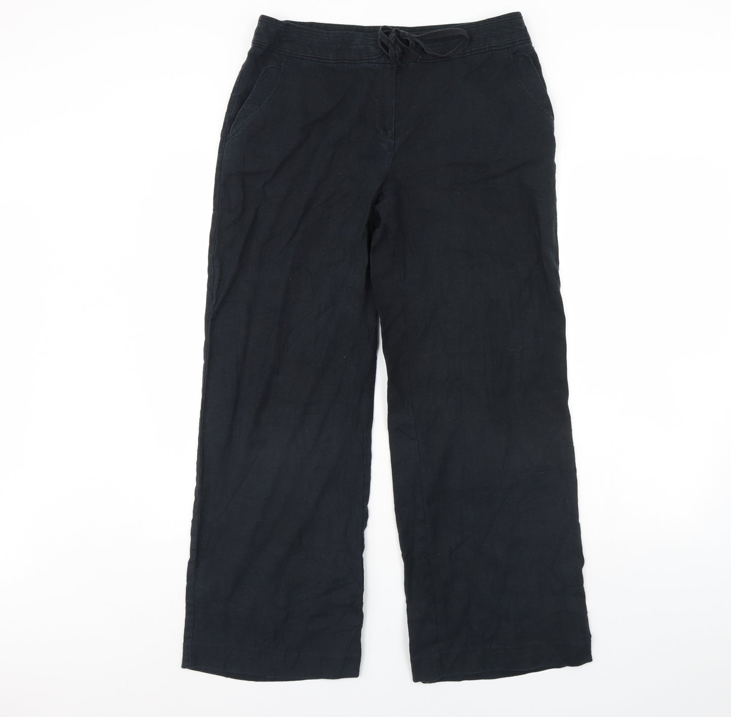 M&S Womens Black   Trousers  Size 14 L31 in