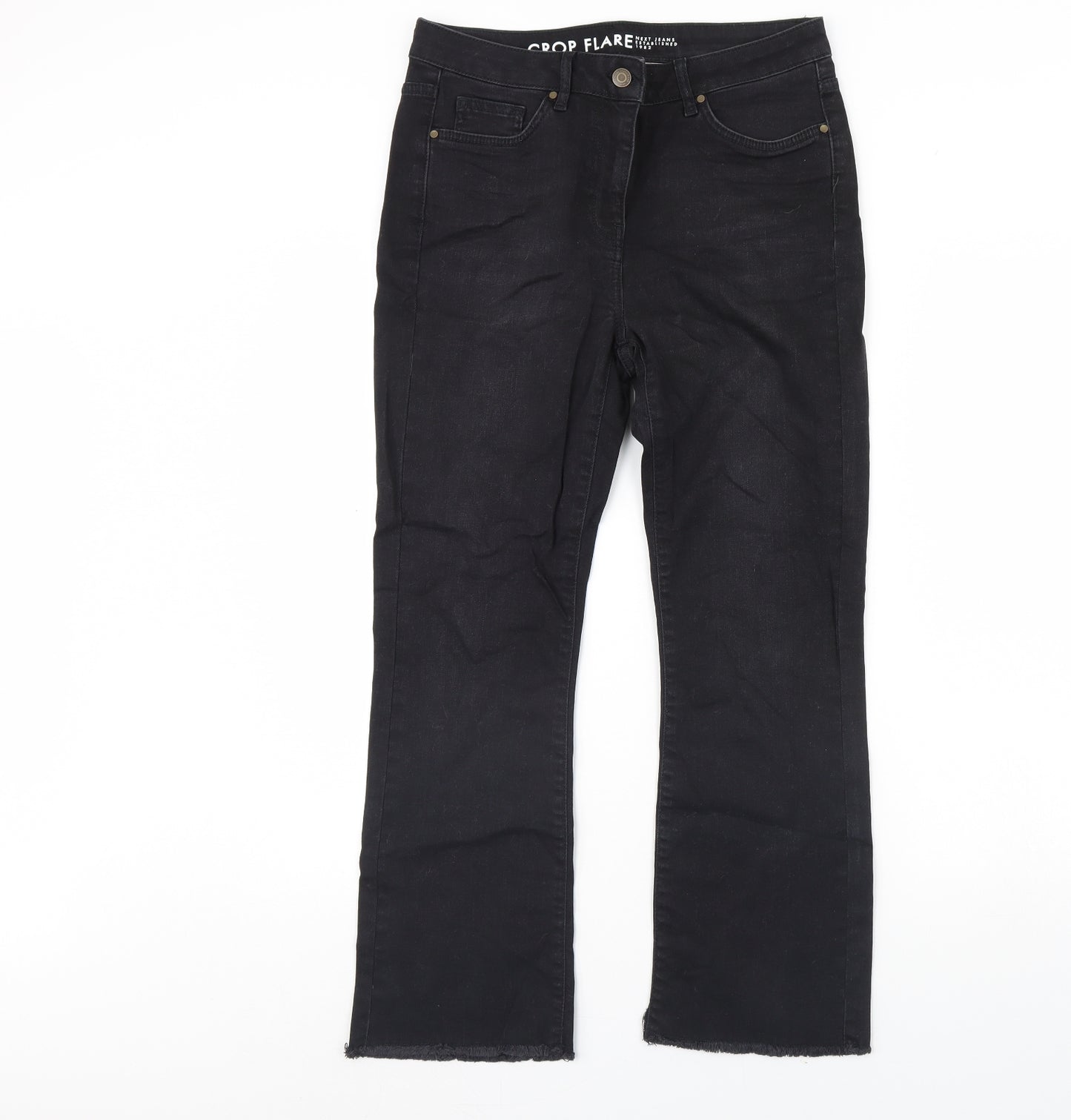 NEXT Womens Black  Denim Straight Jeans Size 10 L28 in