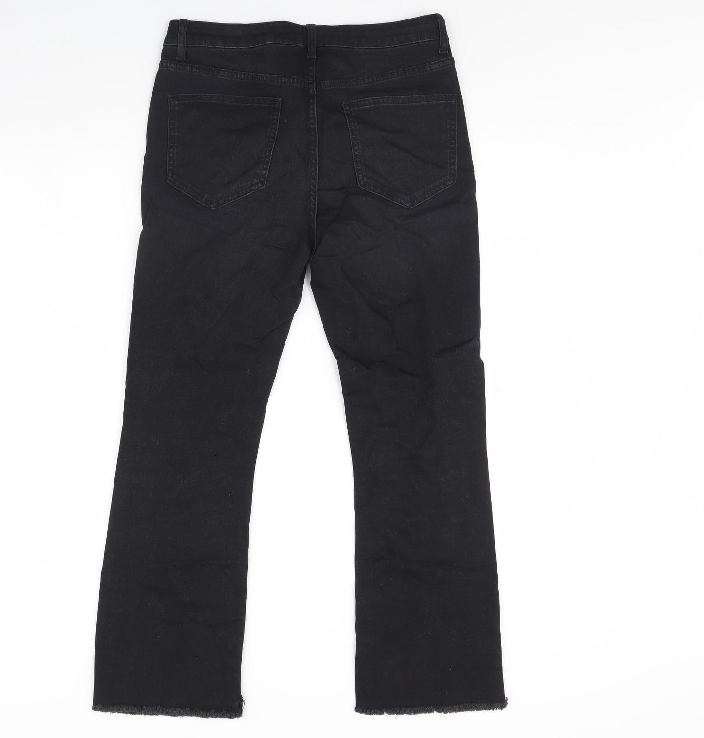 NEXT Womens Black  Denim Straight Jeans Size 10 L28 in