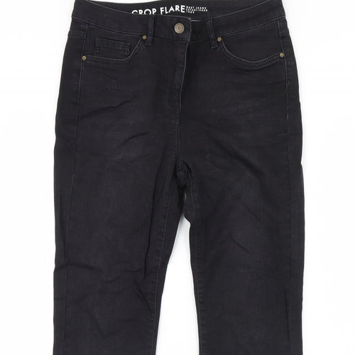 NEXT Womens Black  Denim Straight Jeans Size 10 L28 in