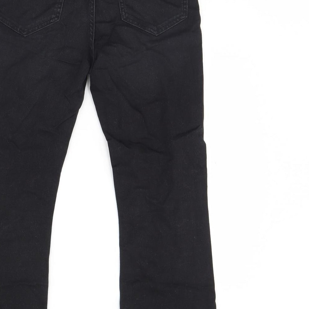 NEXT Womens Black  Denim Straight Jeans Size 10 L28 in