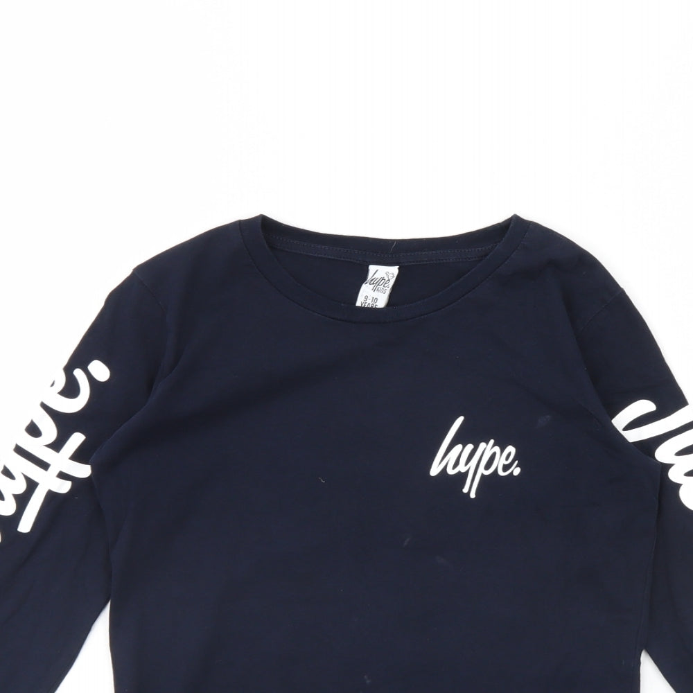 Hype Boys Blue   Basic T-Shirt Size 9 Years