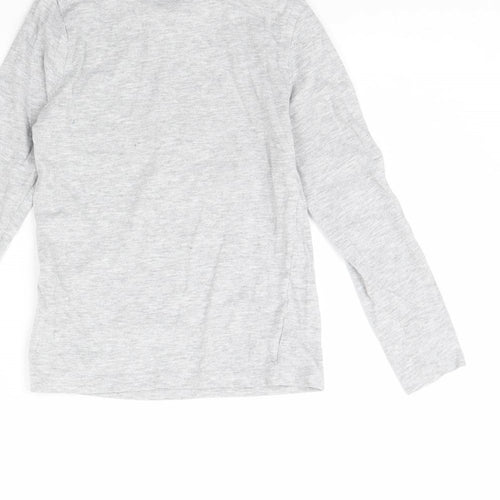 Pep & co Boys Grey   Basic T-Shirt Size 7 Years  - Skull